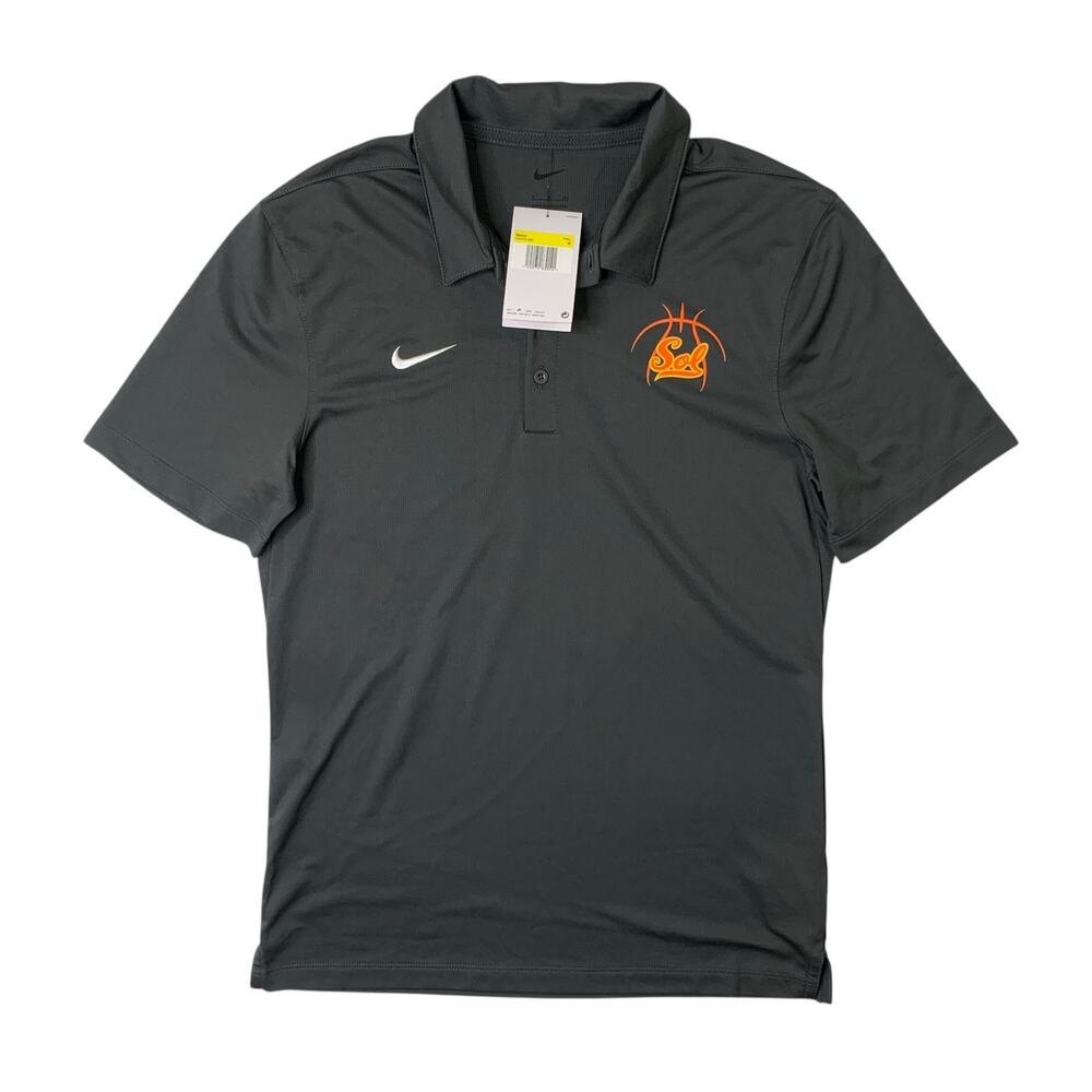 Phoenix Suns Shirt Mens S Small Grey Dri Fit Nike Golf SOL Basketball Logo